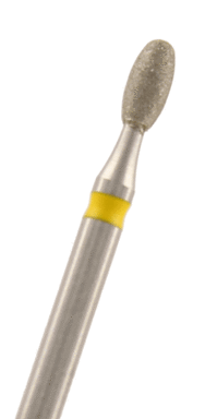 Diamant Eiform Körnung: Gelb (extra-fein, 1 Packung á 5 Stück)