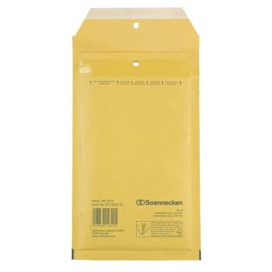 Soennecken bubble mailer B/00 110x215 mm peel & seal 200 pieces brown