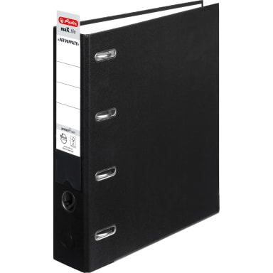 Herlitz double binder 2x A5 landscape 75 mm black