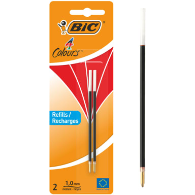 Bic ballpoint refill 4 Colours 0.4 mm 2 pieces red