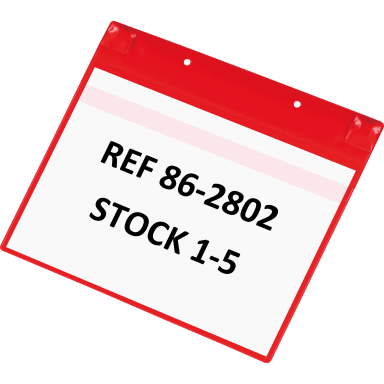 Djois identification pouch neodymium A4 5 pieces red