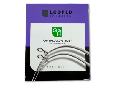 STAHL-BÖGEN KEYHOLE 2 LOOP Idealform I, .016x.022, 38 mm (10 Stück/Pack)