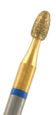 GOLD-Diamant Eiform Körnung: Blau (standard, 1 Packung á 5 Stück)