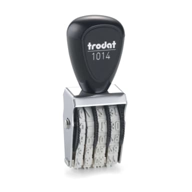trodat date stamp Classic 17x4 mm silver