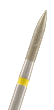 Diamant Flamme Körnung: Gelb (extra-fein, 1 Packung á 5 Stück)