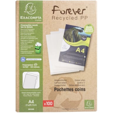 Exacompta punched pocket A4 100 pieces