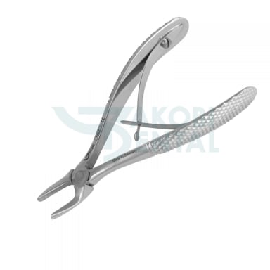 Children Extracting Forceps # 6, english pattern, with double spring, Satin Finish Design, stainless steel