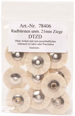Omnident Wheel Brushes Unmounted Ziegenhaar 21mm