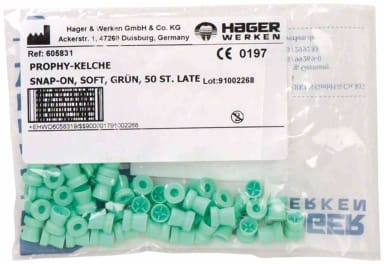 Hager & Werken Prophy Cup Groen Soft Snap (50 stuks)