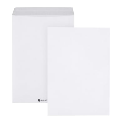 Securitex mailing bag B4 130 g without window peel & seal 100 pieces white