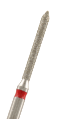 Diamant Zylinder spitz Körnung: Rot (fein, 1 Packung á 5 Stück)