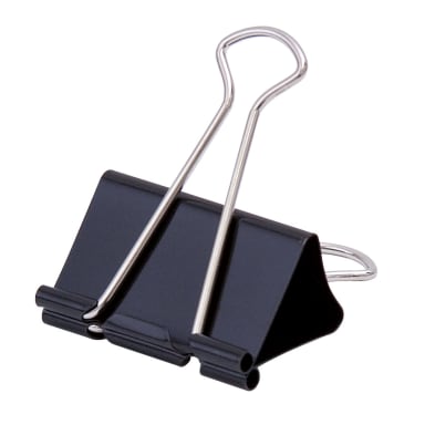 Soennecken foldback clip 24x12 mm 12 pieces black