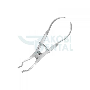 Rubber Dam Forceps RDF Ivory, incl. Spring & Lock, total length 175mm, stainless steel