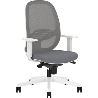 NowyStyl office swivel chair Eggy armrest white/grey