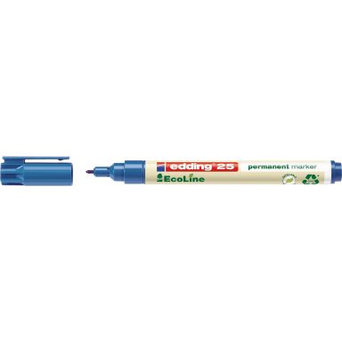 edding permanent marker 25 EcoLine 1 mm bullet tip blue