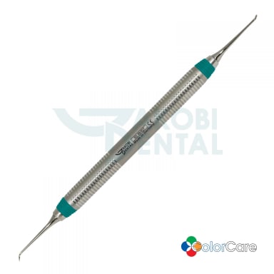 Carver # CD 89/92, Discoid/Cleoid, ColorCare handle # 7, Colour: grey, stainless steel