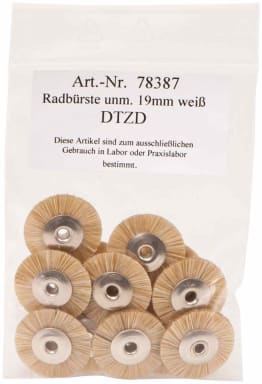 Omnident Wheel Brushes Unmounted Borsten Natur 19mm