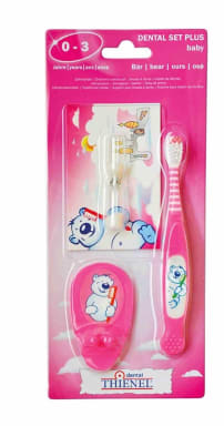 THIENEL Dental DENTAL Set Plus Baby (0-3) Bear - Pink