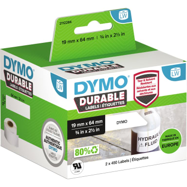 Dymo Etikett 19x64 mm 2x450 Stück weiß