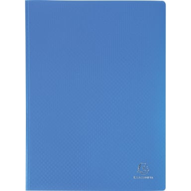 Exacompta display folder A4 PP 20 pockets light blue