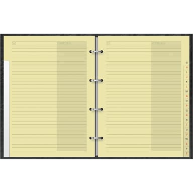 Brunnen telephone ring binder A5 A-Z black