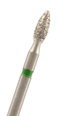 Diamant Knospe schlank Körnung: Grün (grob, 1 Packung á 5 Stück)