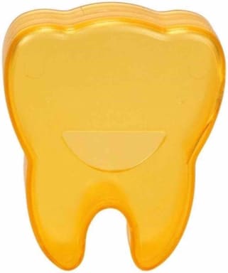 Milch-Zahn-Box orange-transparent