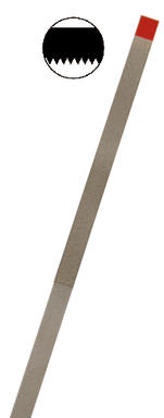 Diamantstreifen rot sägeverzahnt (0.10 mm) Körnung: Rot (fein, 1 Packung á 10 Stück)