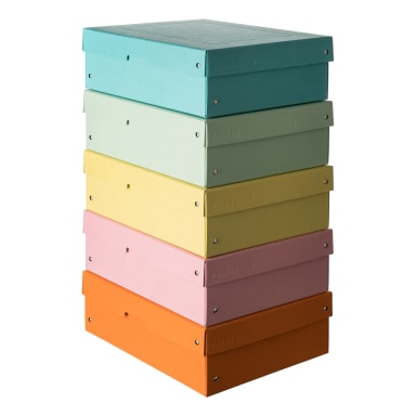 Falken storage box PURE Box Pastell A4 100 mm assorted
