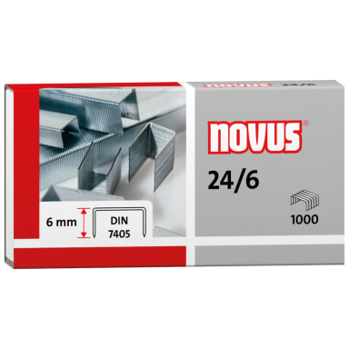 Novus staples 24/6 galvanised 1,000 pieces