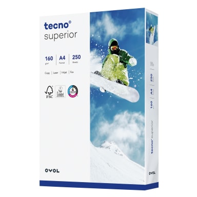 inapa tecno Superior copy paper A4 160 g 250 sheets
