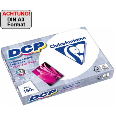Clairefontaine copy paper DCP A3 160 g 250 sheets white
