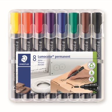 Staedtler permanent marker Lumocolor 2 mm 8 pieces assorted