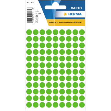 Herma marking dot 8 mm 540 pieces green