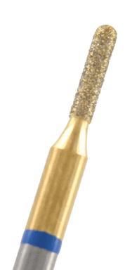 GOLD-Diamant Zylinder rund Körnung: Blau (standard, 1 Packung á 5 Stück)