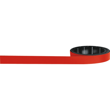 magnetoplan magnetic tape 1 m x 10 mm red
