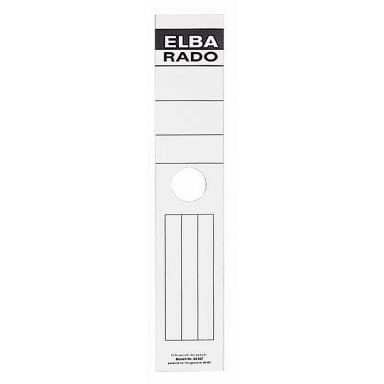 Elba binder label wide/long self-adhesive 10 pieces white
