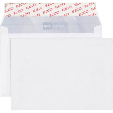 Elco Office envelope C6 without window peel & seal 50 pieces white
