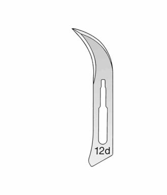 KLS Martin Scalpelmesjes Steriel Fig 12D (100 stuks)