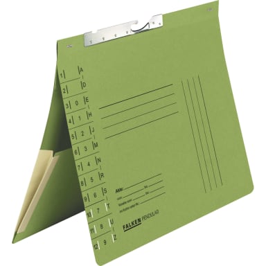 Falken suspension file folder official binding slot expanding pocket green