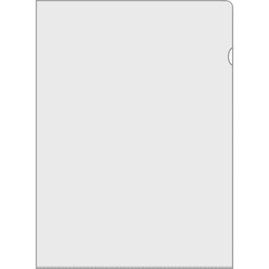 Veloflex file sleeve A4 130 mic PVC crystal clear