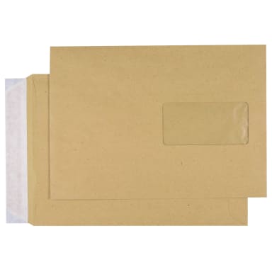 MAILmedia mailing bag C5 90 g with window peel & seal 500 pieces brown