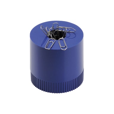 arlac paper clip dispenser clip-boy filled royal blue