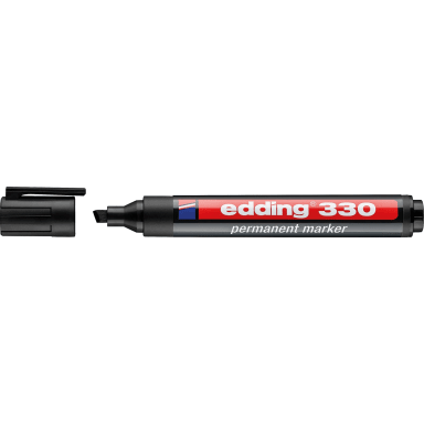 edding permanent marker 330 1-5 mm chisel tip black