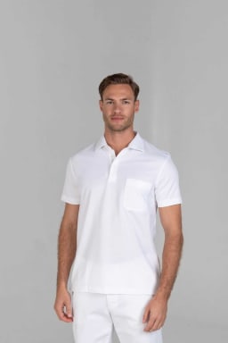 Van Laack Poloshirt Uni MWM-S2-D White S