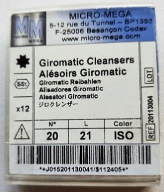 Micro-Mega Giromatic reamer ISO 20 21 mm, yellow