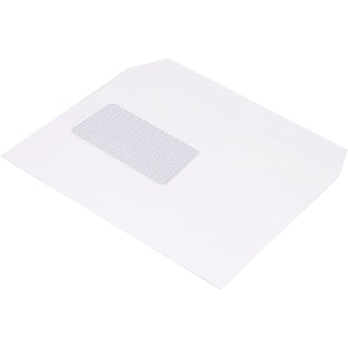 Bong envelope 162x229 mm window peel & seal 250 pieces white