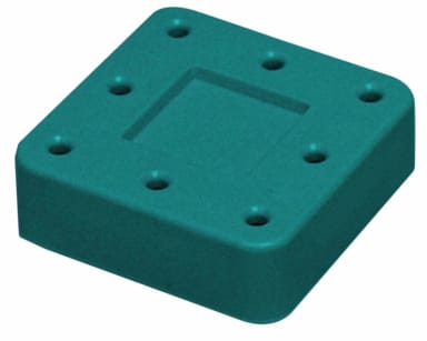 ZIRC Dental Products Bur Block 8-gaats Turquoise Magnetisch