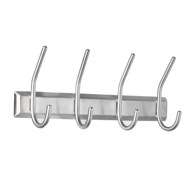 Alco wall coat rack 13x7x31.5 cm metal silver