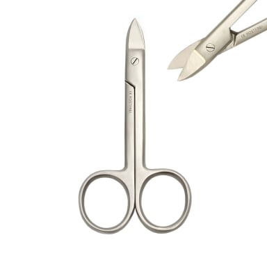 Beebee Scissors, Curved, Sharp, Plain Edge, Length = 10.5 cm